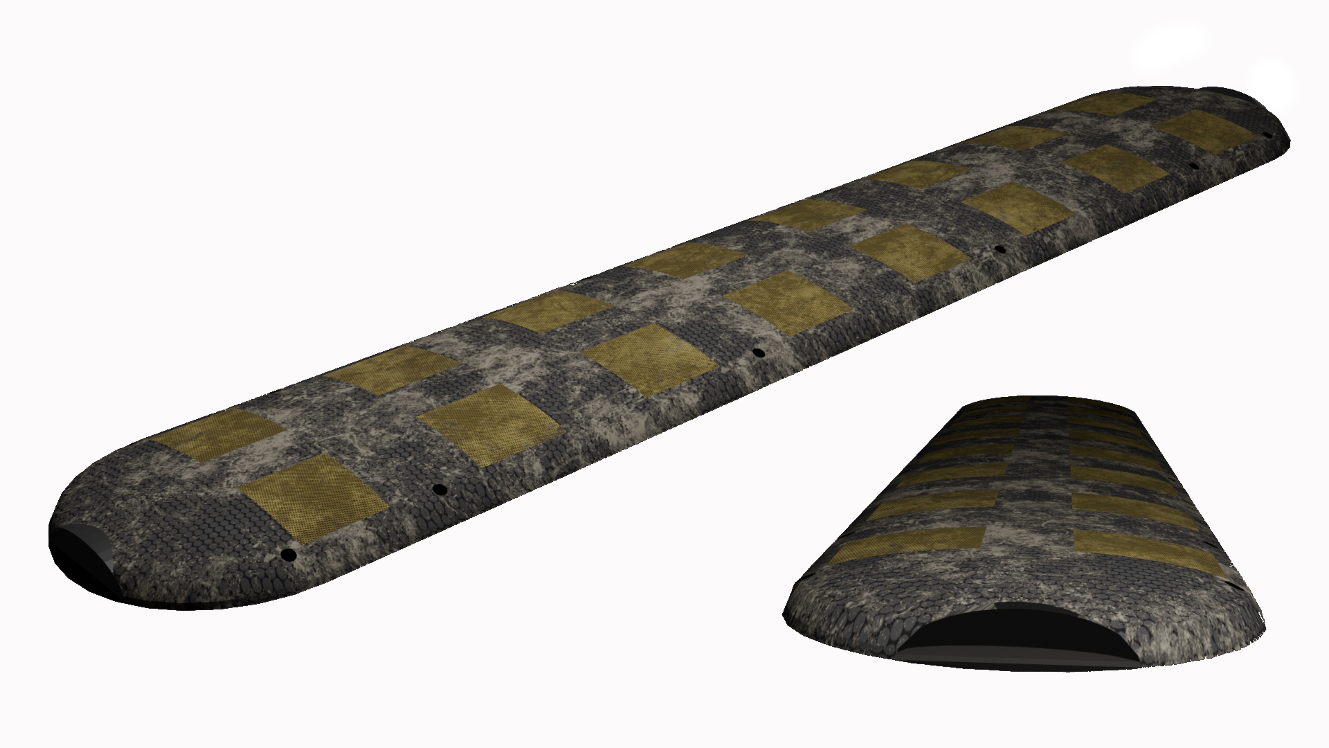 Speed bump with embedded tunnel